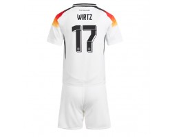 Tyskland Florian Wirtz #17 Hjemmebanesæt Børn EM 2024 Kort ærmer (+ korte bukser)